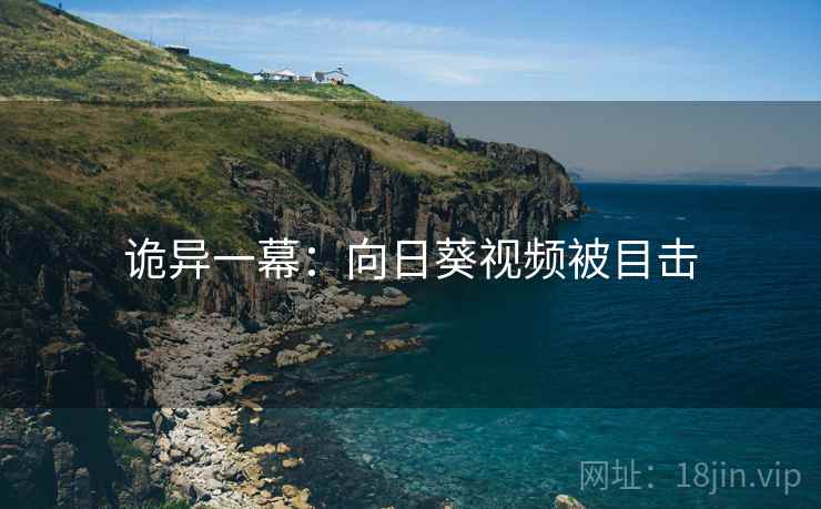 诡异一幕：向日葵视频被目击